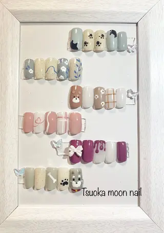 ネイル 🌙都岡 ムーンネイルのネイルデザイン