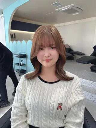 カラー Wカラー/暖色/べ ージュりく©︎🐝のヘアスタイル