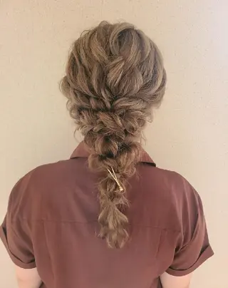 セミロング ヘアアレンジ 関口 友菜のヘアスタイル