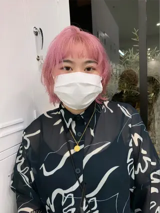 ミディアム カラー YU KIのヘアスタイル