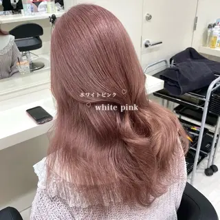 ロング カラー 韓国風艶髪🎀 暖色カラー🤍のヘアスタイル
