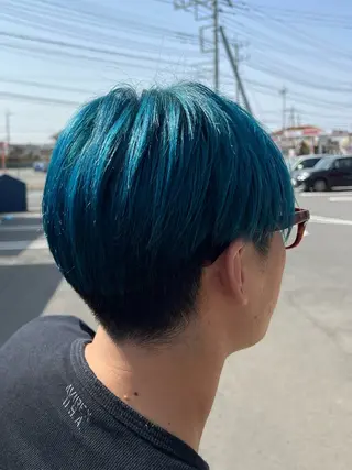 ミディアム カラー メンズ ナギサ 🐶のヘアスタイル