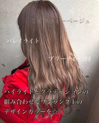 ロング カラー 🤎ベージュカラー 🐶メンズパーマのヘアスタイル