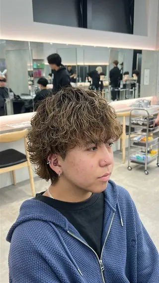 パーマ メンズ 🌀湯浅禅也🌀 /シャドウパーマ/栄のヘアスタイル