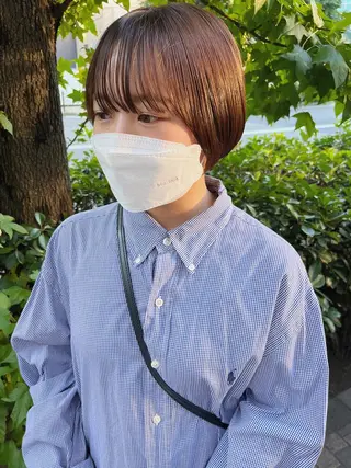 ショート 西山 紗耶香🪽 透明感カラー/ボブのヘアスタイル
