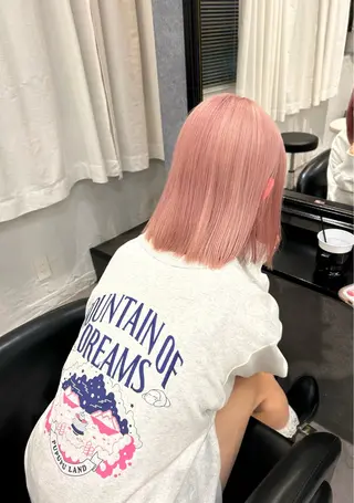 カラー DAO所属・anju/大阪/ ハイトーン/心斎橋のヘアスタイル