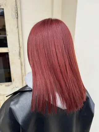 セミロング カラー ブリーチ艶カラー KAORI🌼のヘアスタイル