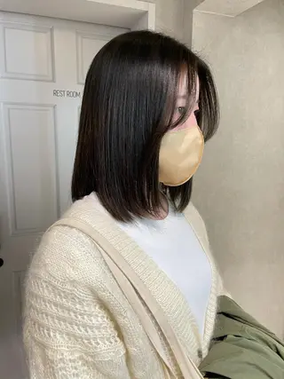 ミディアム カラー ナチュラル透明感🌱 小山美樹子のヘアスタイル