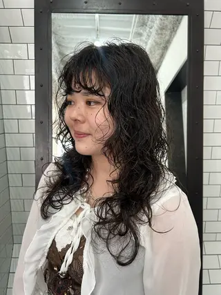 ロング パーマ 妙見 知洋のヘアスタイル
