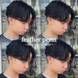 パーマ メンズ 夏向/ハイトーン /パーマのヘアスタイル
