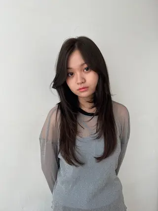 ロング 暖色カラー/似合わせ カット/名古屋/辻のヘアスタイル