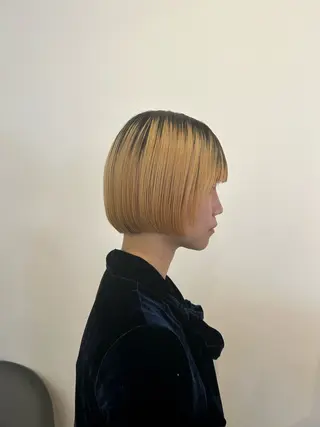 ショート Agu hair emio城陽所属・Agu peachのヘアスタイル