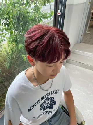 カラー メンズ 長尾 康生のヘアスタイル