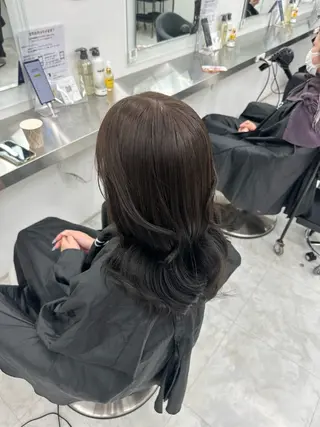 カラー 透ける透明感カラー 🤍anju🎀のヘアスタイル