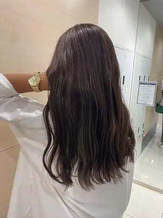 ロング カラー クロスパーマ/うる艶 カラー/Kurumiのヘアスタイル