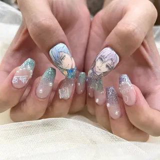 ロング 池袋痛ネイル Nok. 渡辺のネイルデザイン