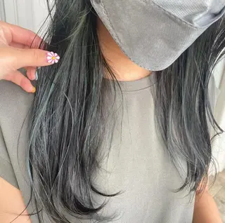 ロング カラー パーマ ヘアアレンジ 🫧赤み消しカラー nanami🫧のヘアスタイル