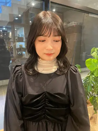 セミロング 似合わせ/ベージュ /レイヤー/りほ🤍のヘアスタイル