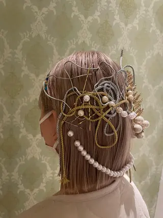 ショート ヘアアレンジ EARTH中島 秋桜久のヘアスタイル