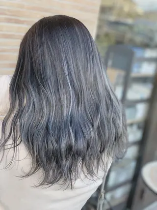 ロング ank classic hair【アンククラシックヘアー】所属・バレイヤージュ ハイライト　齋藤祐哉のヘアスタイル