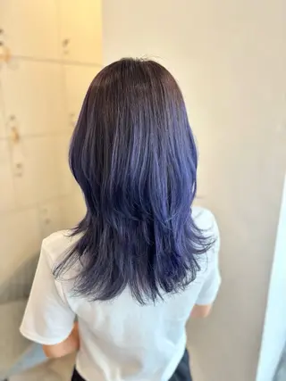 セミロング カラー SHIAN【シアン】 🍒ゆな🍒のヘアスタイル