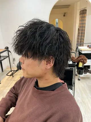 ショート パーマ メンズ Utata literie所属・嵯峨 大地/パーマ/ ハード系/特殊系のヘアスタイル