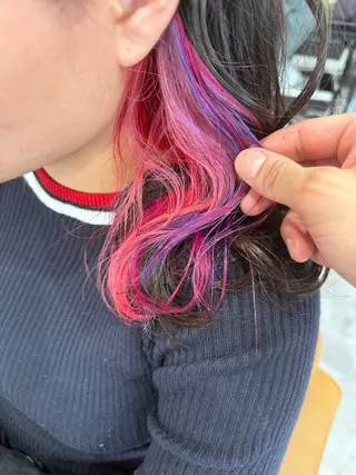 セミロング カラー 伊藤 裕貴のヘアスタイル