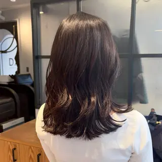 セミロング カラー DX SHARE SALON所属・matka白髪ぼかし 大人ヘア/KEIKOのヘアスタイル