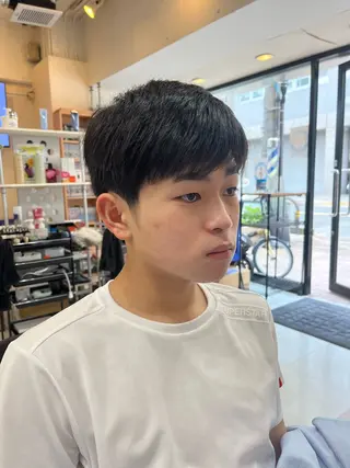 ミディアム メンズ キッズ COIFFURE DOUX(コアフィールドゥ)所属・✂︎men's hair✂︎立石亮のヘアスタイル