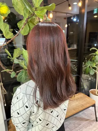 ロング カラー GIFT所属・橋本叶夢/ ショートヘア/透け感のヘアスタイル