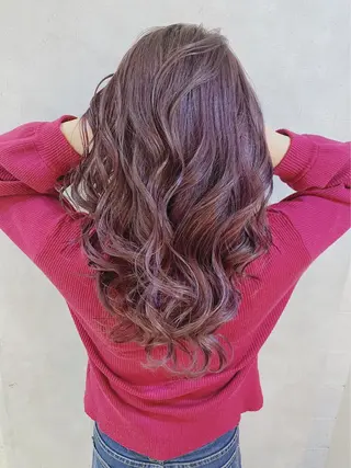 ロング カラー _WHITE 難波本店のヘアスタイル