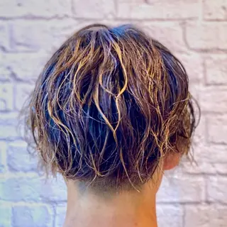 ミディアム パーマ ヘアアレンジ メンズ キッズ メンズカット/パーマ 山崎航平💈のヘアスタイル
