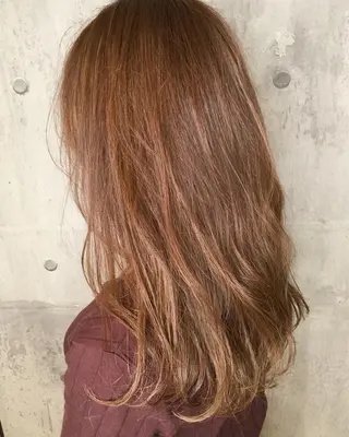 ミディアム カラー 髪質改善ｶﾗｰ ｹｱﾌﾞﾘｰﾁ/ﾀﾑのヘアスタイル