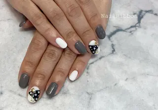ネイル ネイルリボン 石田のネイルデザイン