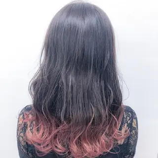 カラー ロング ヘアアレンジ 🤍💕ブリーチカラ ーAyaka💕🤍のヘアスタイル