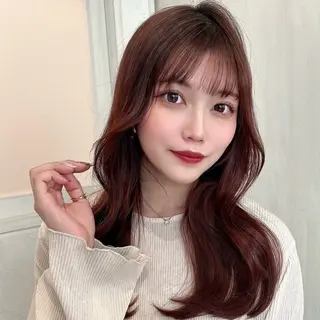 カラー 松井凜花𐙚𓍯 ヘアアレンジ/ツヤ髪のヘアスタイル