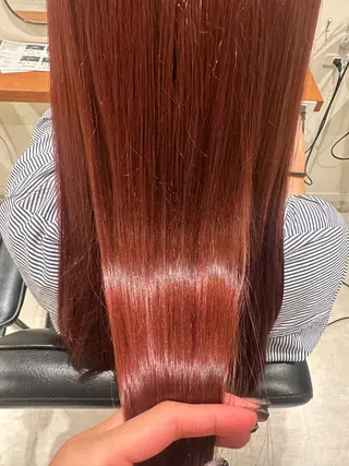 セミロング カラー Uil所属・レイヤーカット・ 縮毛矯正☁💙acoのヘアスタイル