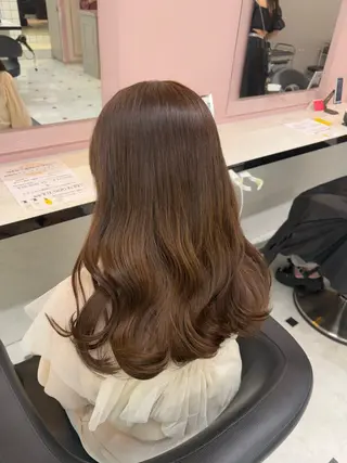 ロング カラー 透明感ベージュカラー 🪞上野🪞AIのヘアスタイル