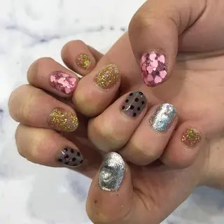 ショート カラー ネイル マツエク・マツパ AMI ウルフパーマ/メンズのヘアスタイル