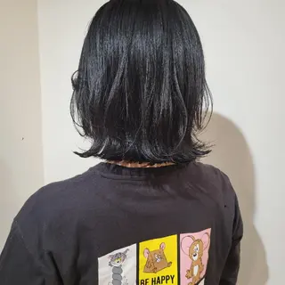 ミディアム 🇰🇷透明感×ハイ トーン🌟tomoのヘアスタイル