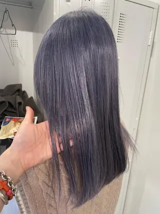 セミロング カラー 💘MICOTO藤沢 髪質改善ブリーチ💘のヘアスタイル