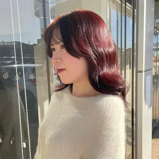 セミロング カラー cyaco g所属・大原 望愛のヘアスタイル