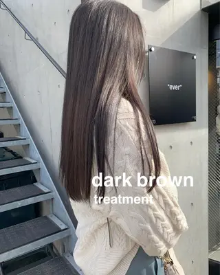 ロング カラー 柔らかブラウン/顔周 りレイヤー♡ユウシのヘアスタイル