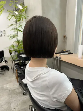 ショート 髪質改善/美髪矯正/ 小顔ボブNANAのヘアスタイル