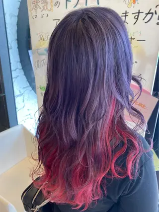 ロング 尾崎 優也のヘアスタイル