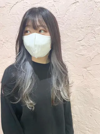 ロング カラー パーマ ヘアアレンジ 野町好花 レイヤー/髪質改善のヘアスタイル