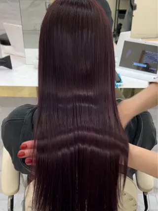 ロング カラー ヘアアレンジ maoブリーチ無し 似合わせカラーのヘアスタイル