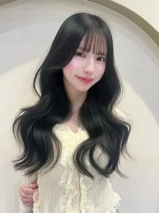 ロング カラー 梅田美容室MIRA/ 韓国ヘア🤍カンナのヘアスタイル