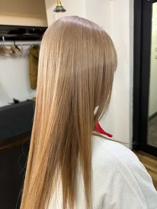 セミロング カラー ブリーチカラーモデル 募集中/ リョウスケのヘアスタイル