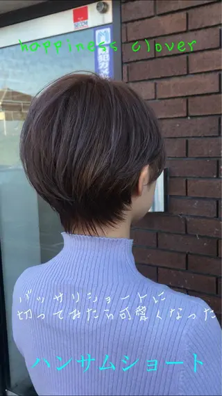 ショート カラー 鳥羽 正治のヘアスタイル